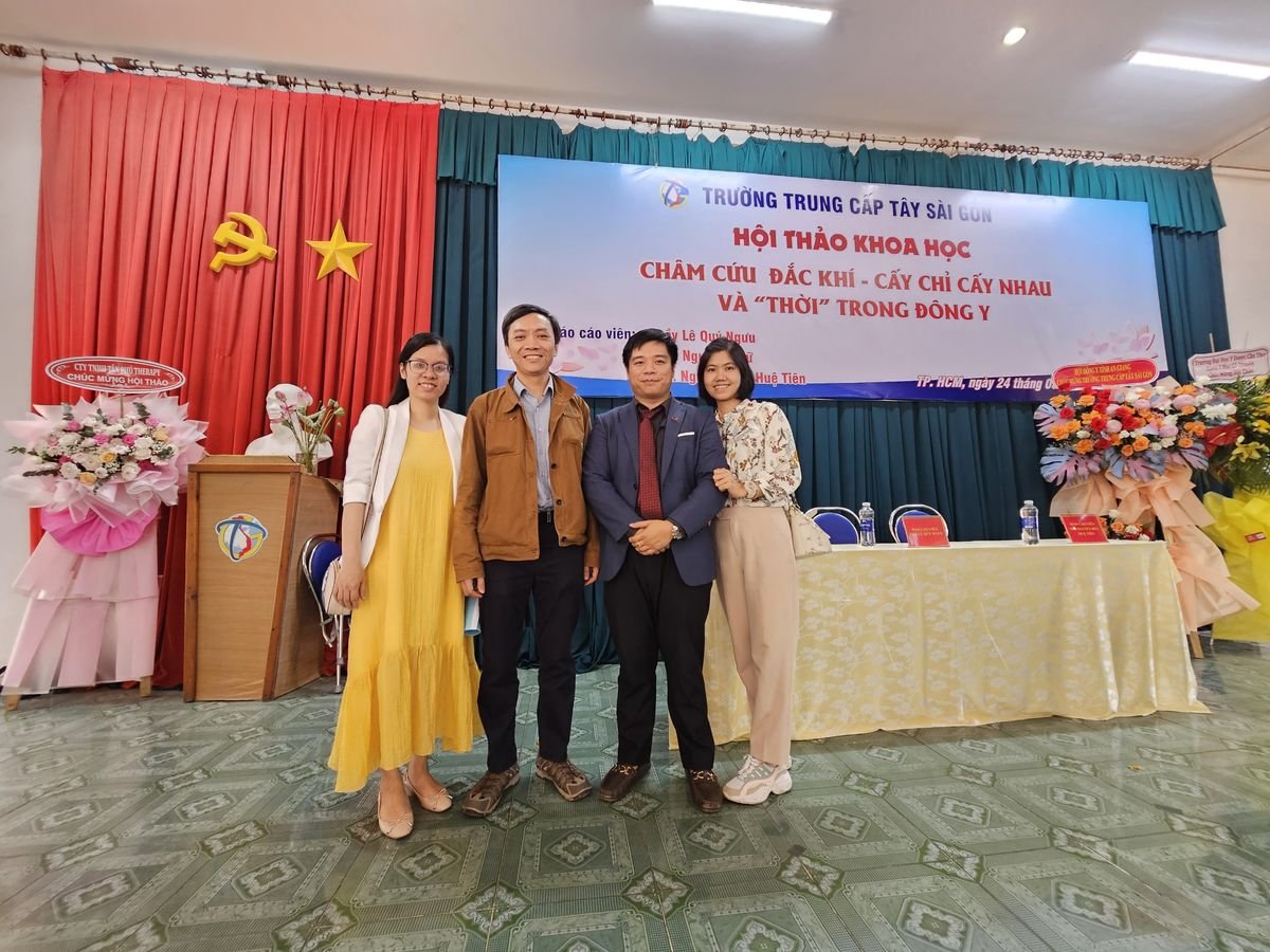 Hội thảo khoa học về châm cứu, cấy chỉ tại Trường Trung cấp Tây Sài Gòn