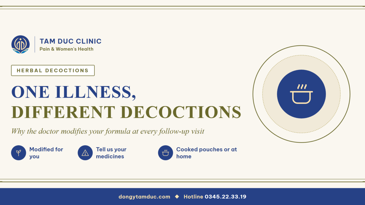 Herbal decoctions at Tam Duc: a formula for each person, adjusted at every visit