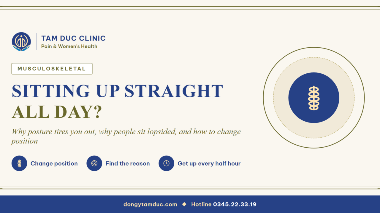Does good posture at work mean sitting up straight all day?