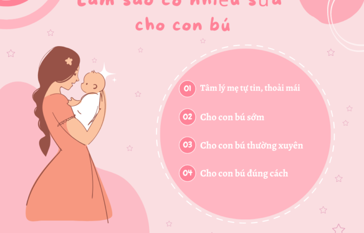 Làm cách nào để có nhiều sữa cho con bú