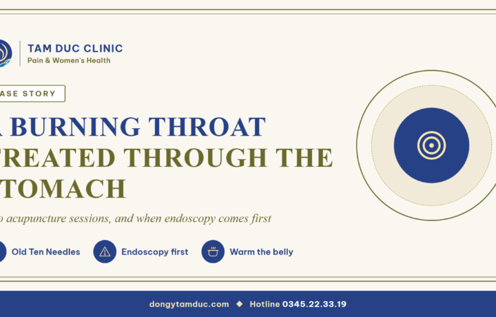 Acupuncture helped one person with a burning throat, thought to be from reflux, feel more comfortable
