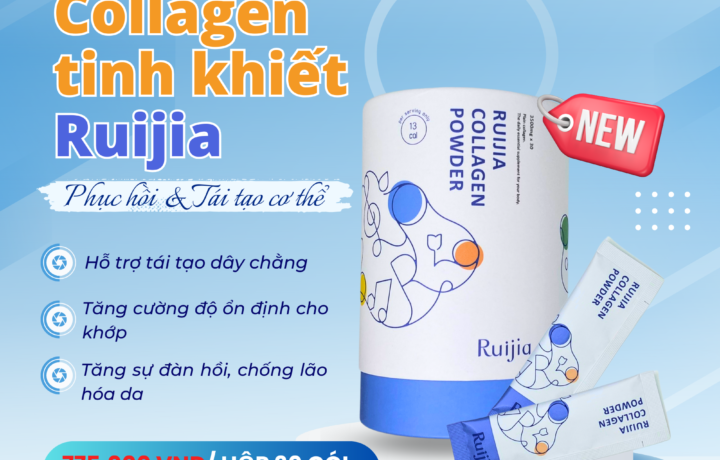 Collagen tinh khiết Ruijia: Phục hồi & Tái tạo cơ thể