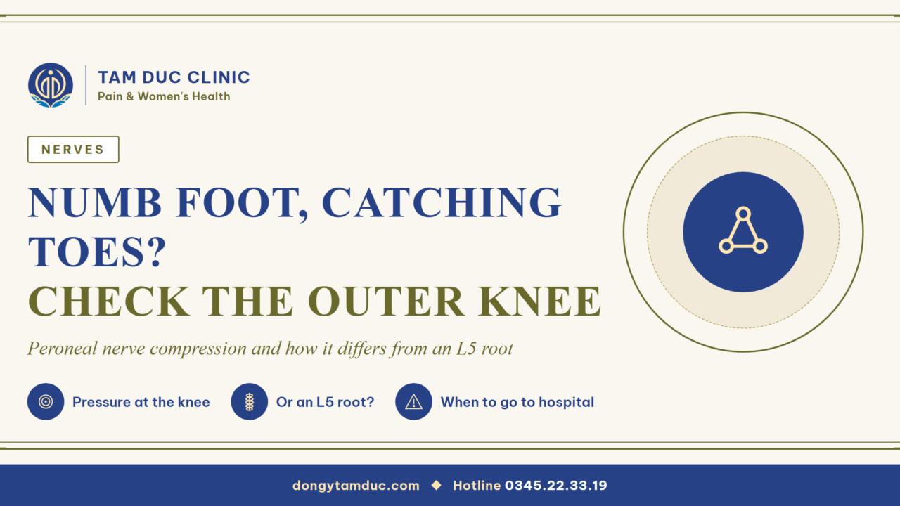 Numb top of the foot, trouble lifting your toes: a pinched peroneal nerve at the knee