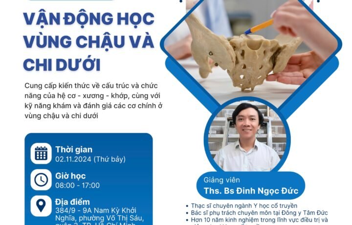 WORKSHOP: VẬN ĐỘNG HỌC VÙNG CHẬU VÀ CHI DƯỚI