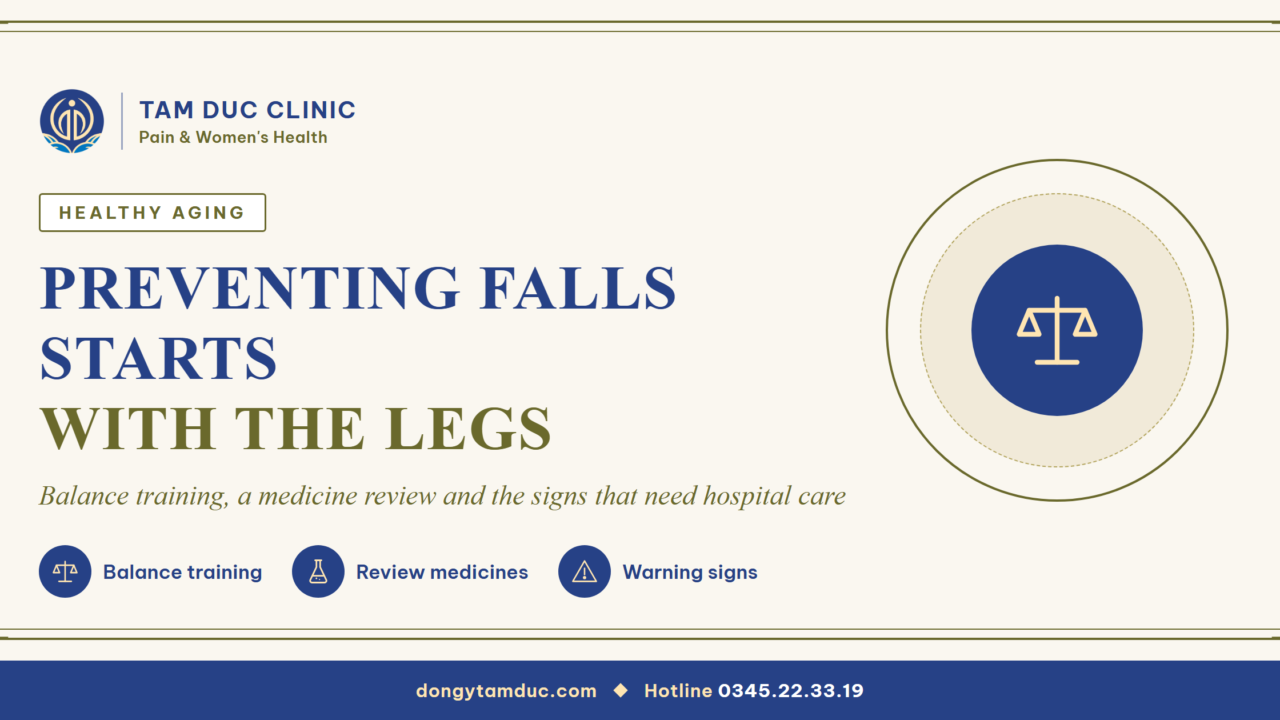Preventing falls in older people starts with the legs and the medicine bag