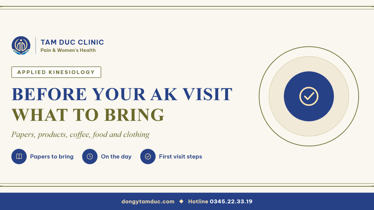What to bring and how to prepare for an Applied Kinesiology visit