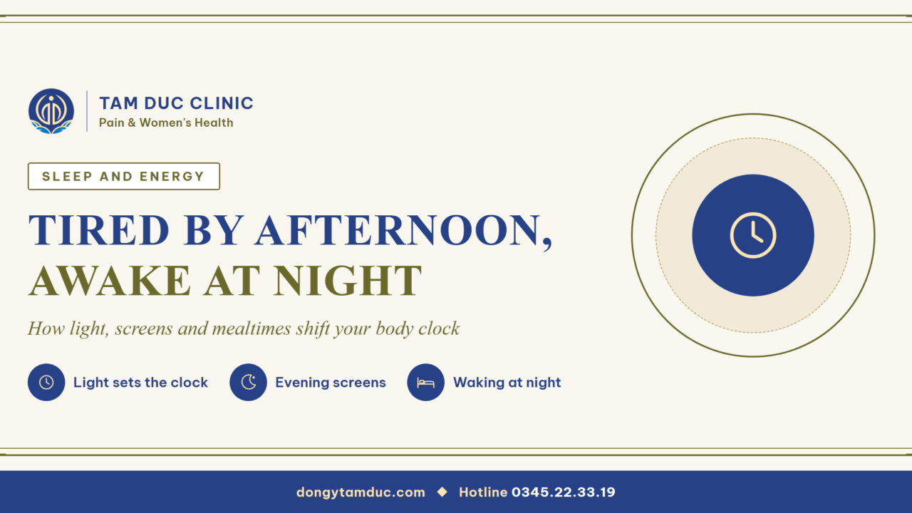 Drained by afternoon, wide awake at night: a body clock out of step