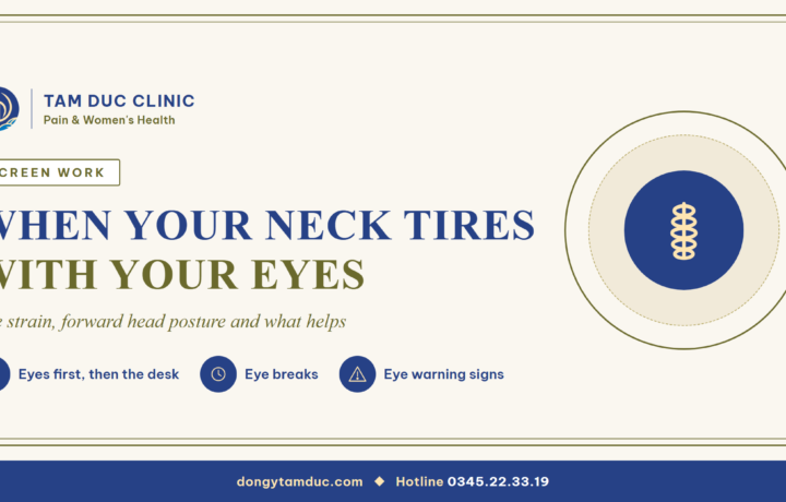 Neck and upper back that tire along with your eyes after a day at the screen