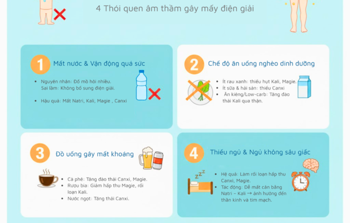 Ion điện giải – Sự phối hợp nhịp nhàng giúp cơ bắp hoạt động