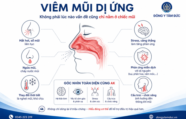 Viêm mũi dị ứng – Không phải lúc nào vấn đề cũng chỉ nằm ở chiếc mũi.