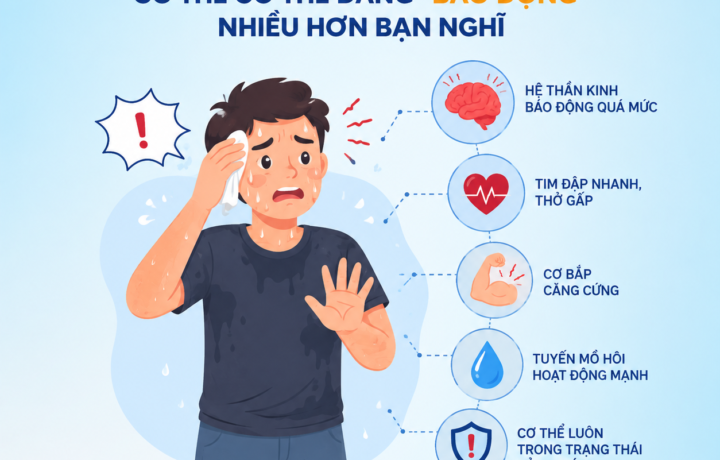 Đổ mồ hôi nhiều khi căng thẳng – Có thể cơ thể đang "báo động" nhiều hơn bạn nghĩ