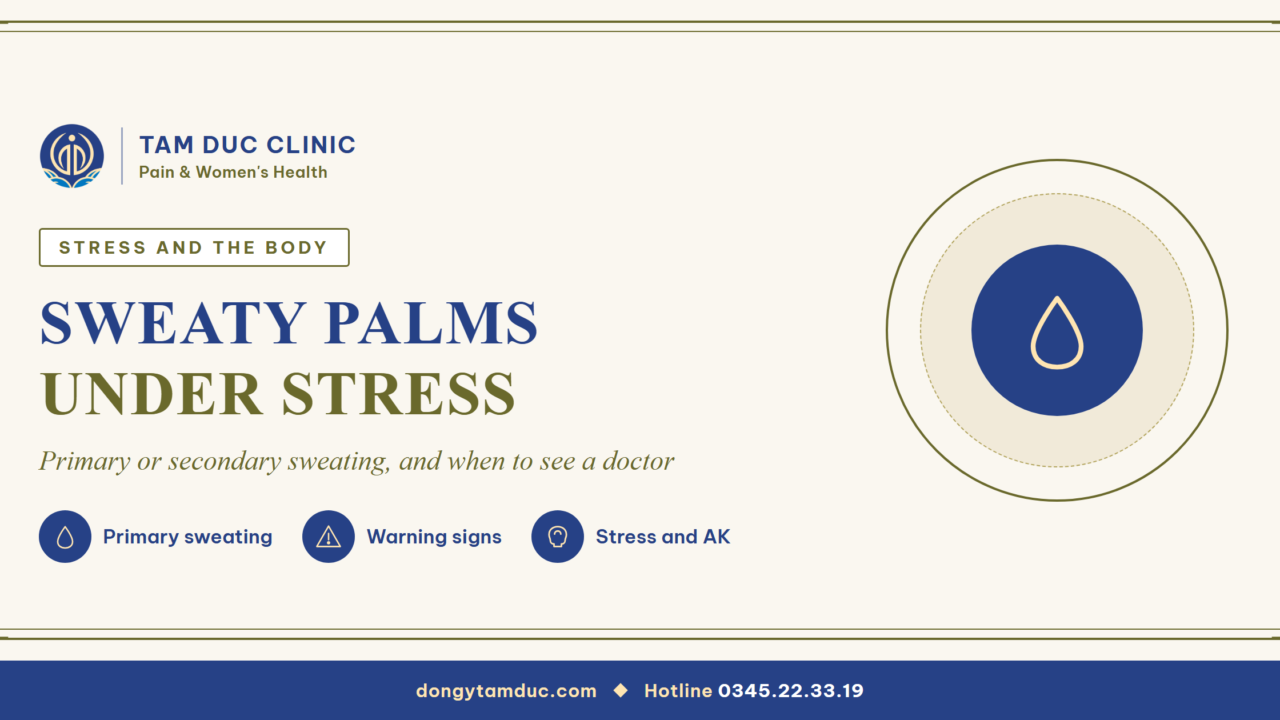 Why do your palms get soaked whenever you are stressed?