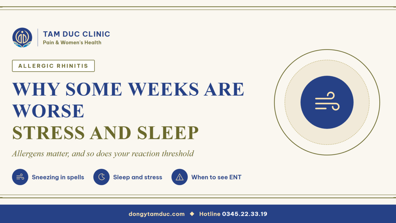 Allergic rhinitis that comes and goes: the role of stress and sleep