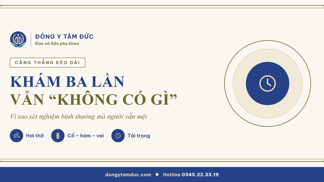 Vì sao đi khám tổng quát ba lần vẫn "không có gì", mà người vẫn mệt - Đông y Tâm Đức