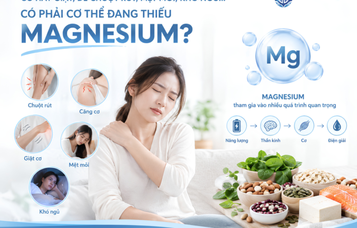Cơ hay giật, dễ chuột rút, mệt mỏi, khó ngủ… Có phải cơ thể đang thiếu Magnesium?