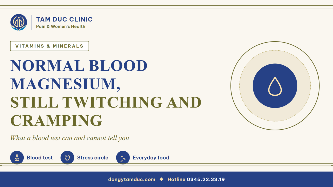 Normal blood magnesium but still twitching, cramps and poor sleep: why?