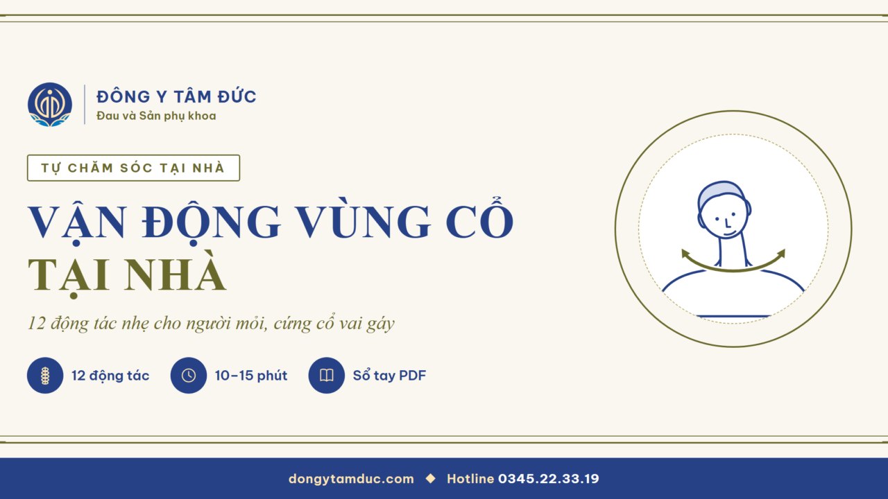 Vận động vùng cổ tại nhà: 12 động tác nhẹ và sổ tay tải về