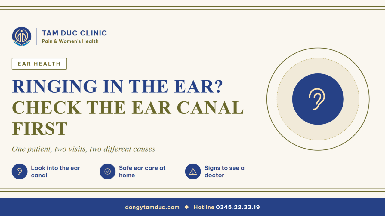 Ringing in the ear isn't always the nerves: the story of a lump of earwax