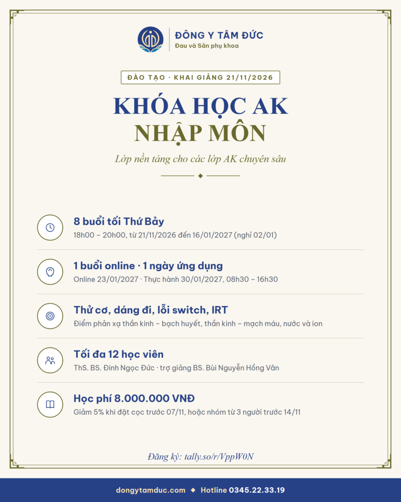 Tóm tắt lịch học, nội dung và học phí khóa AK Nhập môn khai giảng 21/11/2026